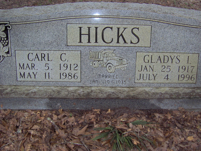 Headstone for Hicks, Carl C.